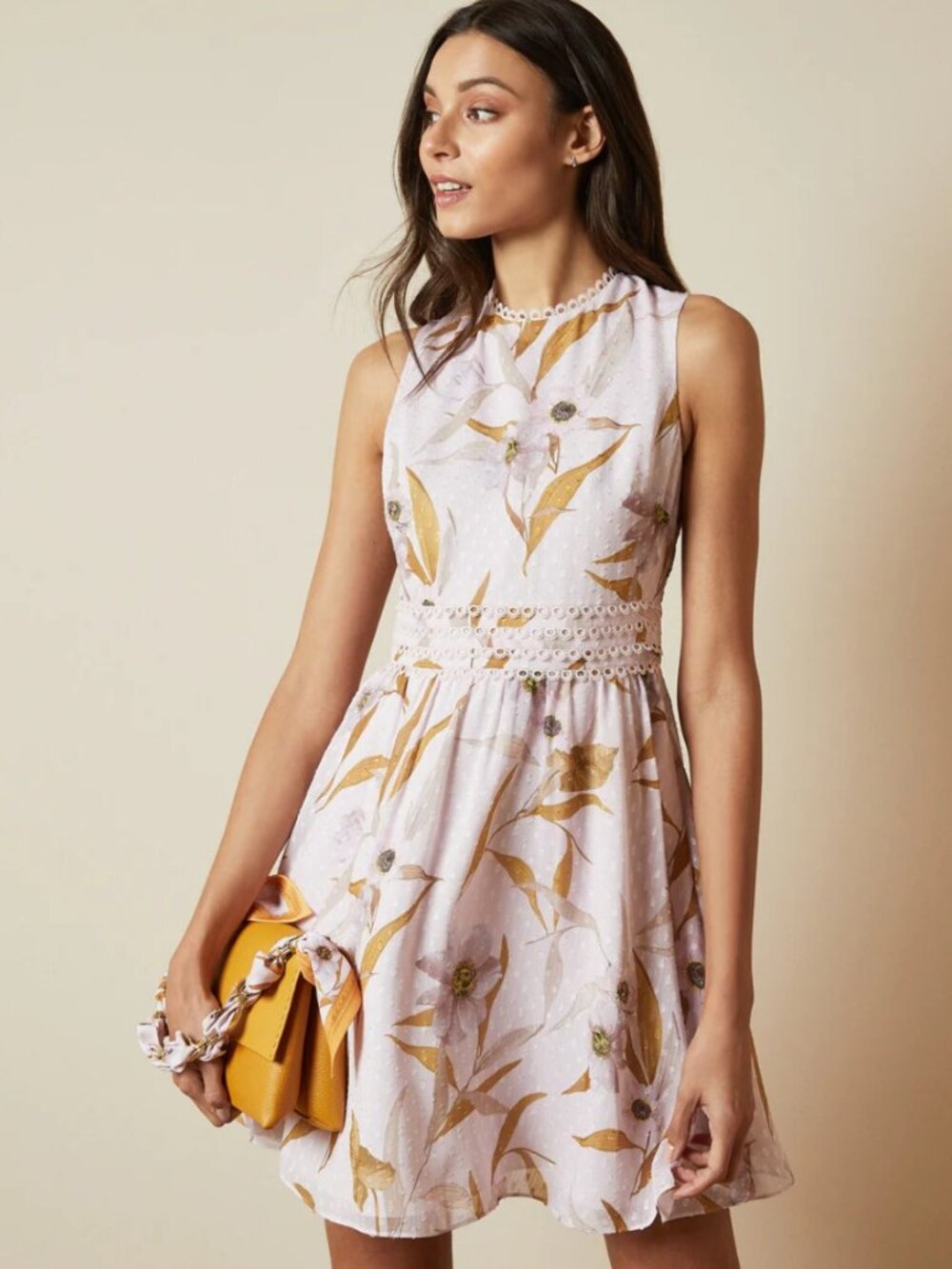 NWOT Ted Baker RONTIE Cabana print skater dress Sz 3 (US8)